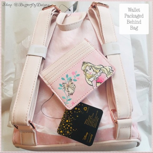 Loungefly Disney Sleeping Beauty Mini Backpack Set Aurora Dress Inspo Briar Rose - Picture 8 of 9